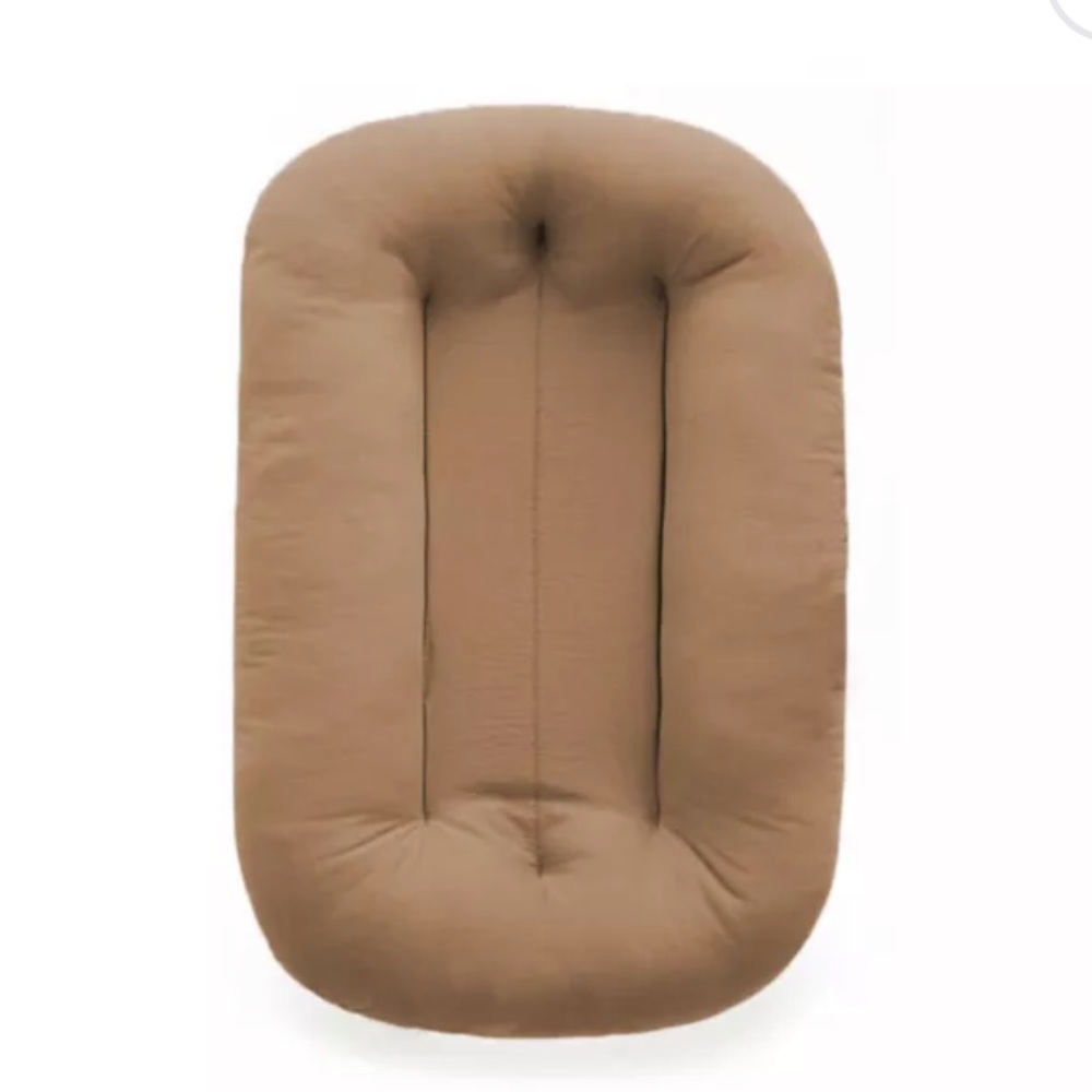 Plush Infant Lounger - Brown